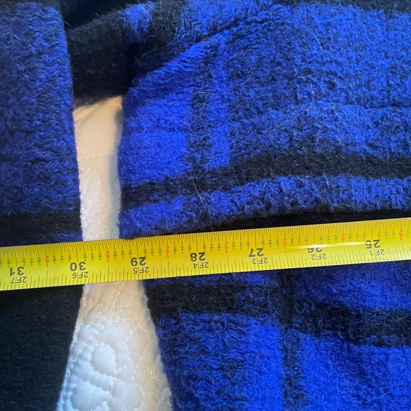 Pendleton women’s wool coat blue black plaid 3x - Picture 13 of 16